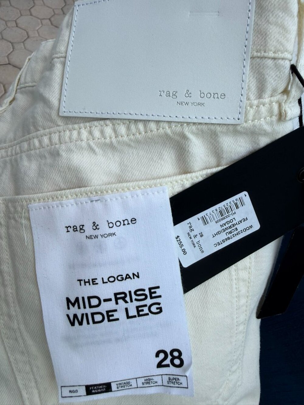 Rag & Bone Logan Wide Leg Jeans Size 28 - Picture 9 of 10